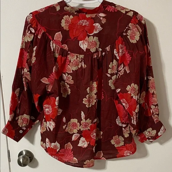 Nwt’s Anthropologie Porridge Floral Top Size Small - Picture 10 of 15